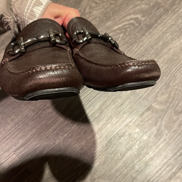 Men’s Brown Ferragamo Loafer Slip On Sz 10.5 - Picture 10 of 10